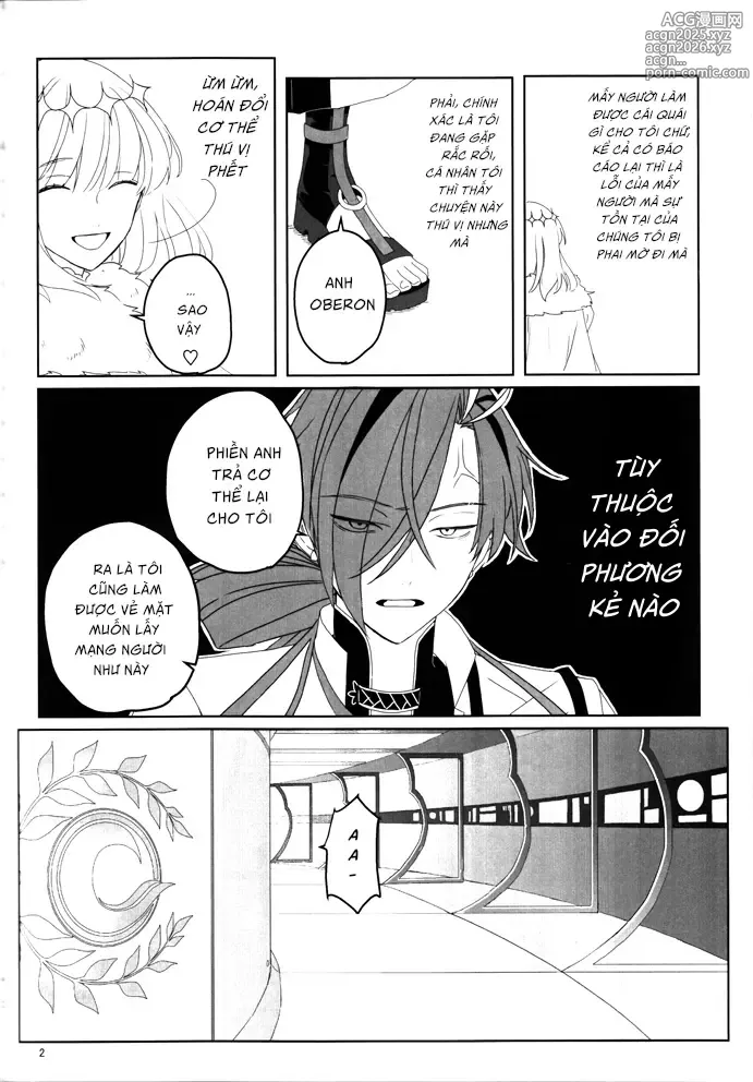 Page 3 of doujinshi Oberon-kun to Takasugi-kun ga irekawaru hon