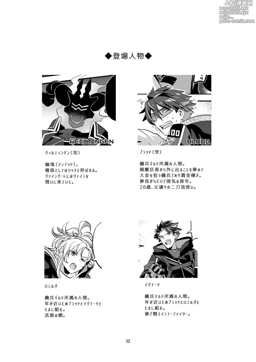 Page 32 of doujinshi 幽鬼は葡萄酒の杯を傾けた