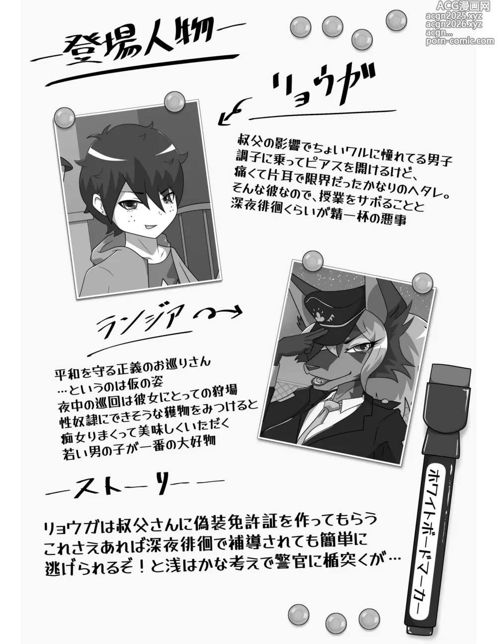 Page 2 of doujinshi Inu no Omawari-san ni Chijo Raretai