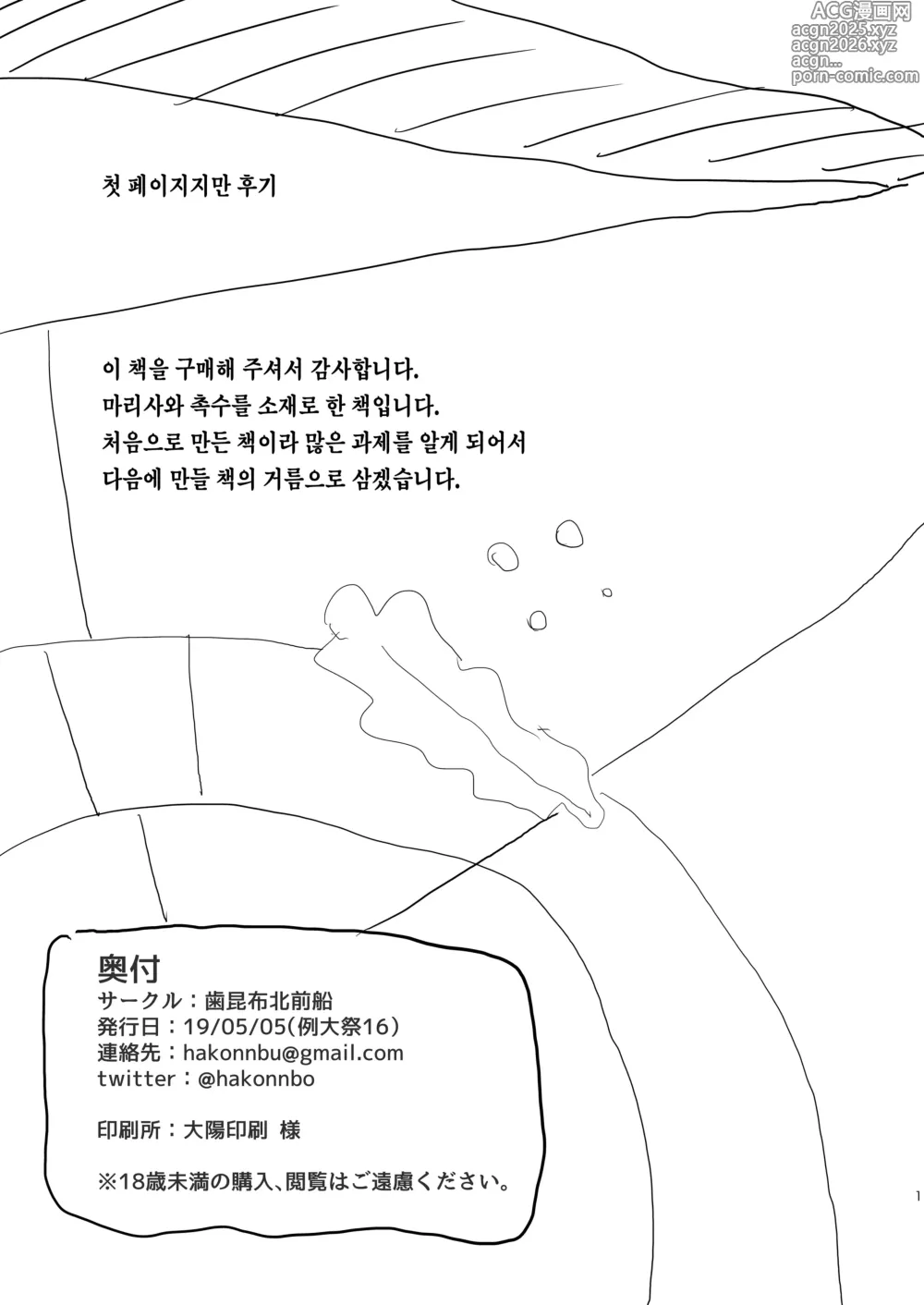 Page 2 of doujinshi 마리사가 모자에게 잡아먹혀서