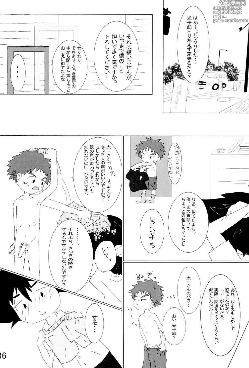 Page 40 of doujinshi Taichi to Koushirou no Seishun Play