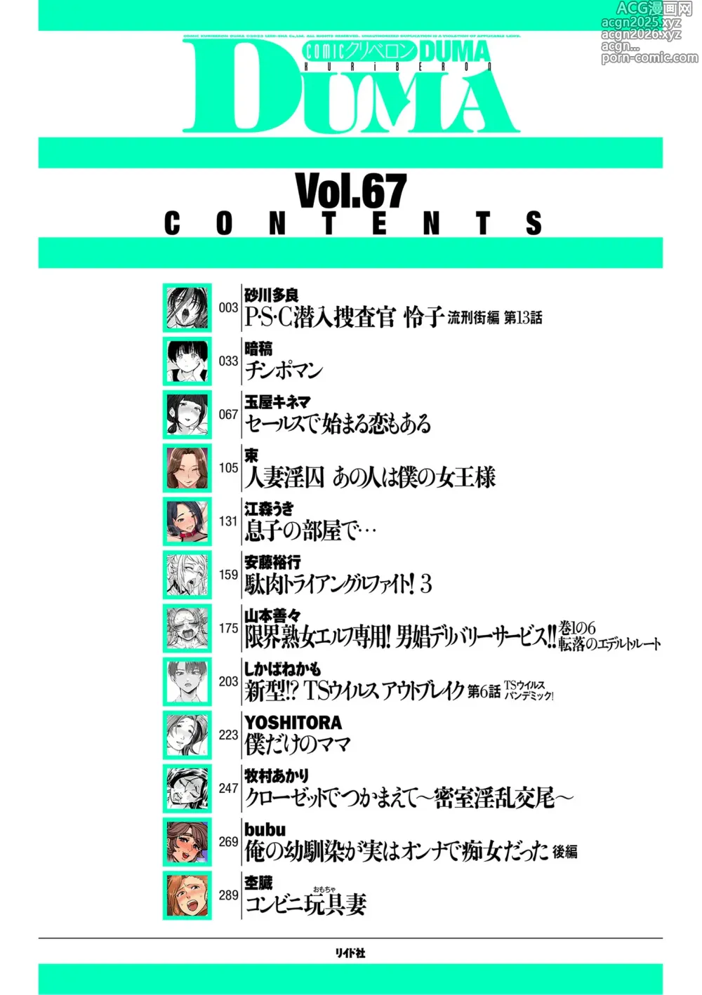 Page 2 of manga COMIC Kuriberon DUMA 2024-12 Vol.67