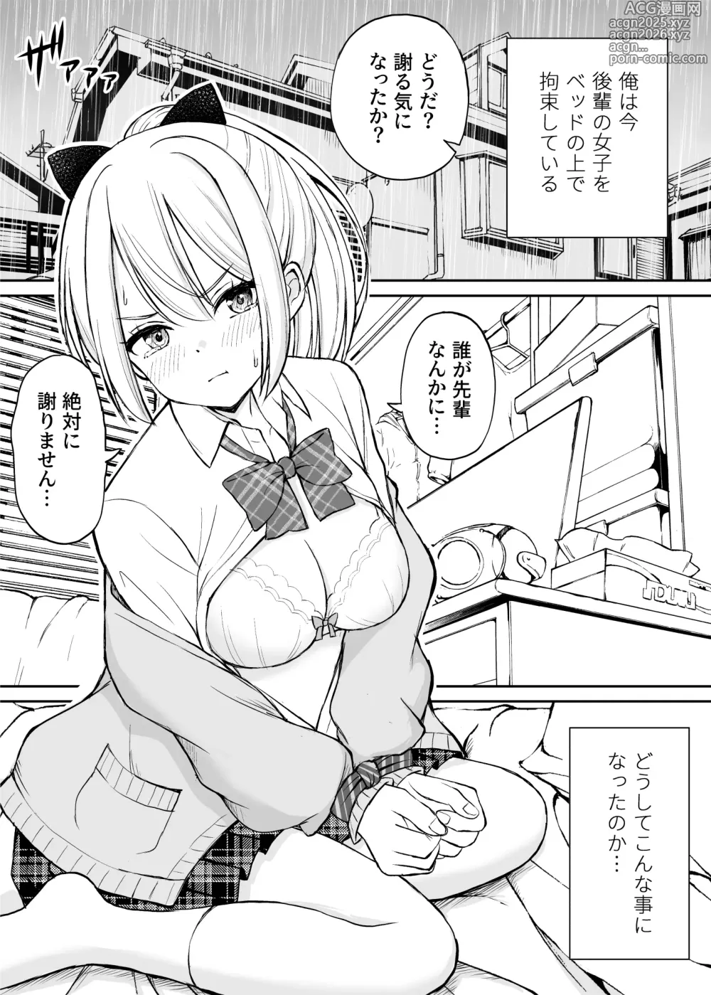 Page 2 of doujinshi Namaiki Ponytail Musume o Ecchi na Oshioki de Namidame ni Suru Hanashi