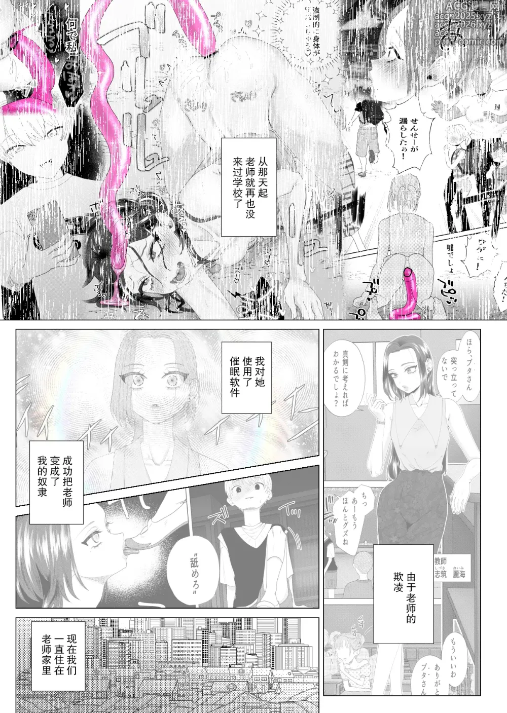 Page 4 of doujinshi Kuzu Kyoushi o Saimin Appli de Doreika Fukushuu Choukyou 2