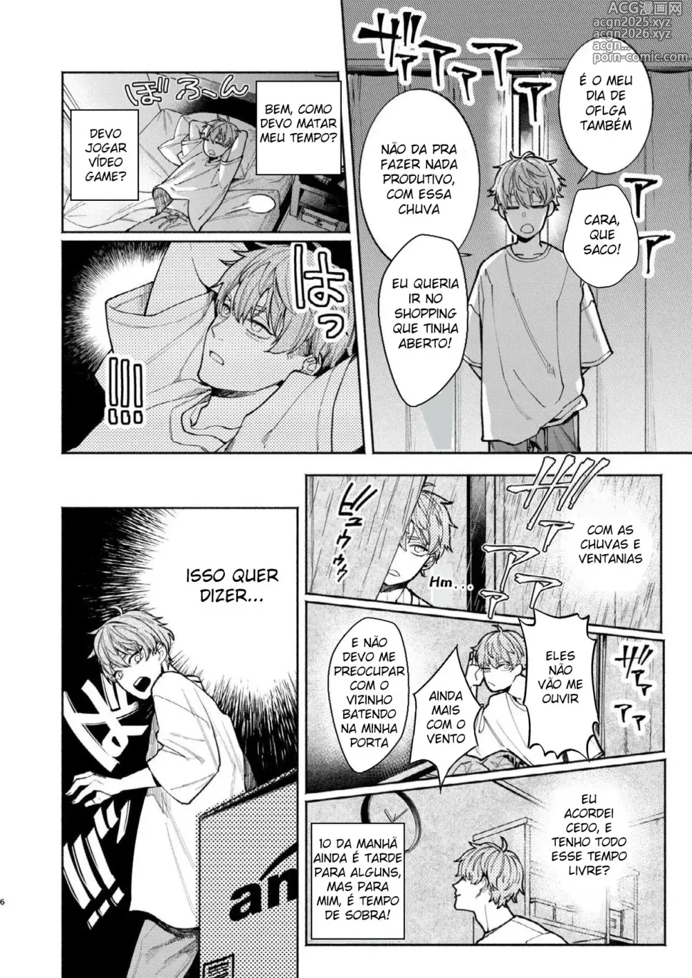 Page 6 of doujinshi Está Chovendo, e Eu Tenho Tempo Para Matar, Então Vou me Masturbar Como um Louco ♥