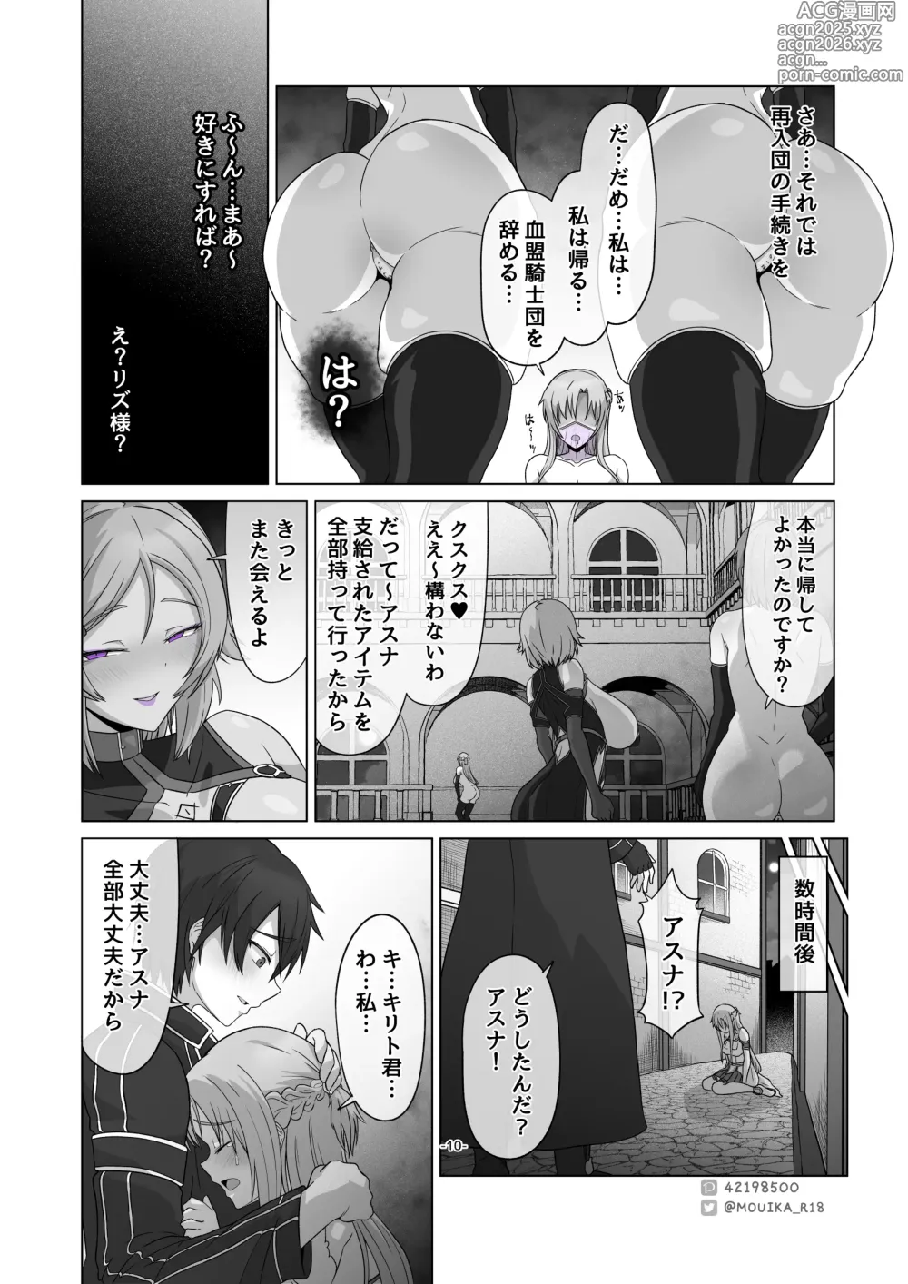 Page 10 of doujinshi Sword Art ●nline ~EP.3 rafin・kofinnomasuku~