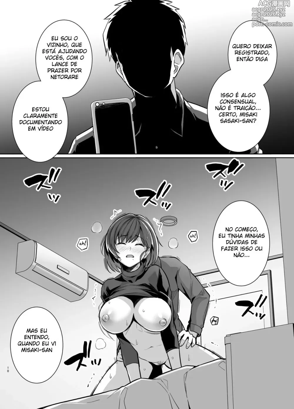 Page 9 of doujinshi Até Que Minha Esposa Se Torne A Fêmea de Outro Homem. O Lado Oculto ― A Esposa Peituda de Cabelo Curto: O Caso de Sasaki Misaki. ―