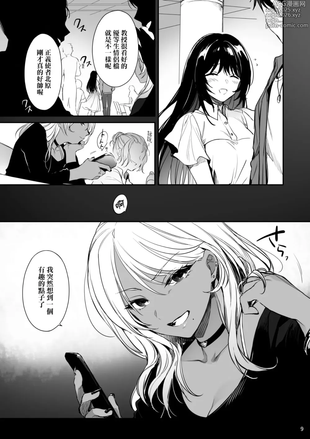 Page 10 of doujinshi 教育屈從～黑肉辣妹朱音的情侶同時制裁～ (decensored)