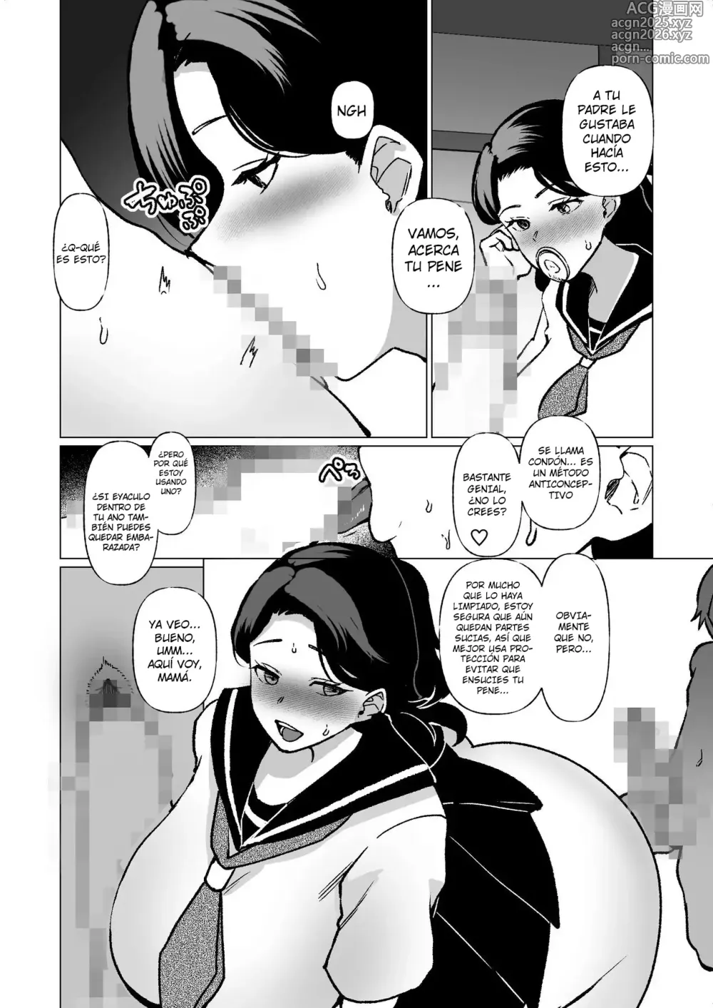 Page 38 of doujinshi La Noche que me Entregué a mi Hijo en la Parada del Bus