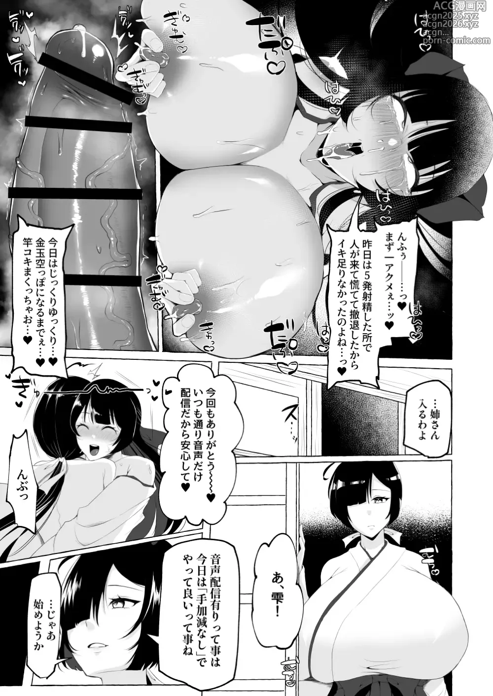 Page 10 of doujinshi Hentai Senzuri Zanmai Dosukebe Sao Miko Shimai