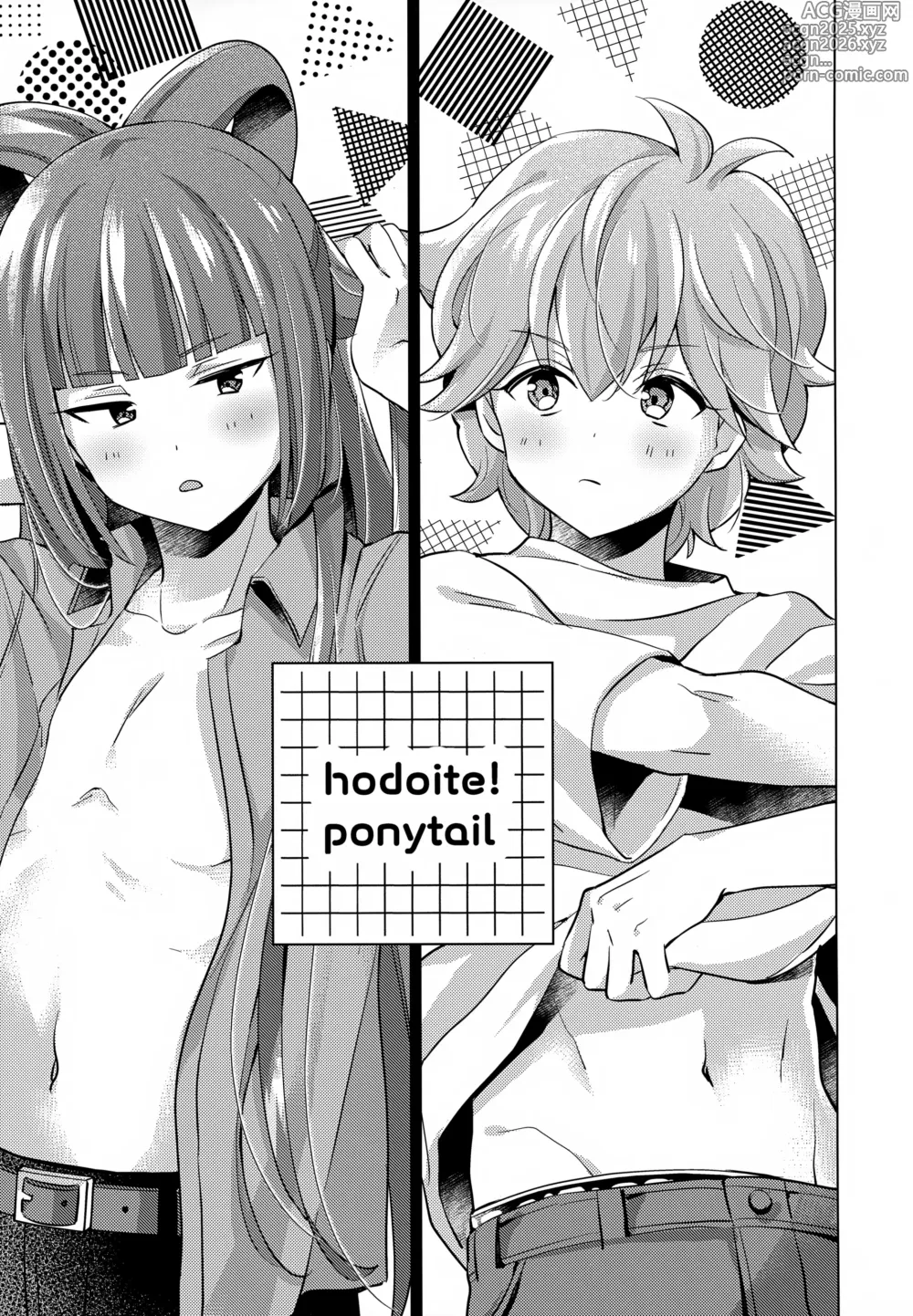 Page 2 of doujinshi Hodoite! Ponytail