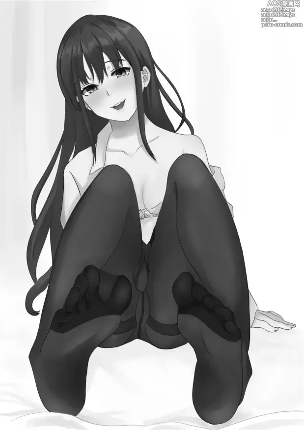 Page 27 of doujinshi Daisuki na Kareshi-kun ni Hajimete no Kuro Tights Ashikoki