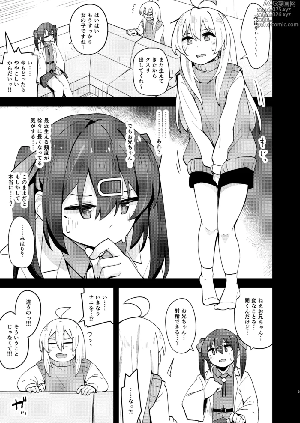 Page 4 of doujinshi Onnanoko ni Naresugite Shimatte Ushinawareta Onii-chan no Otoko no Jishin o Torimodosu H na Hon
