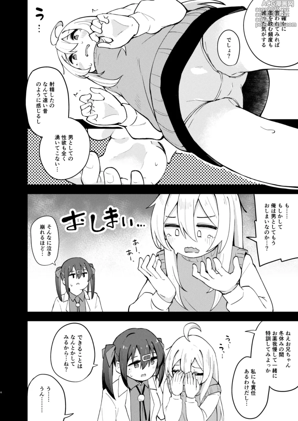Page 5 of doujinshi Onnanoko ni Naresugite Shimatte Ushinawareta Onii-chan no Otoko no Jishin o Torimodosu H na Hon