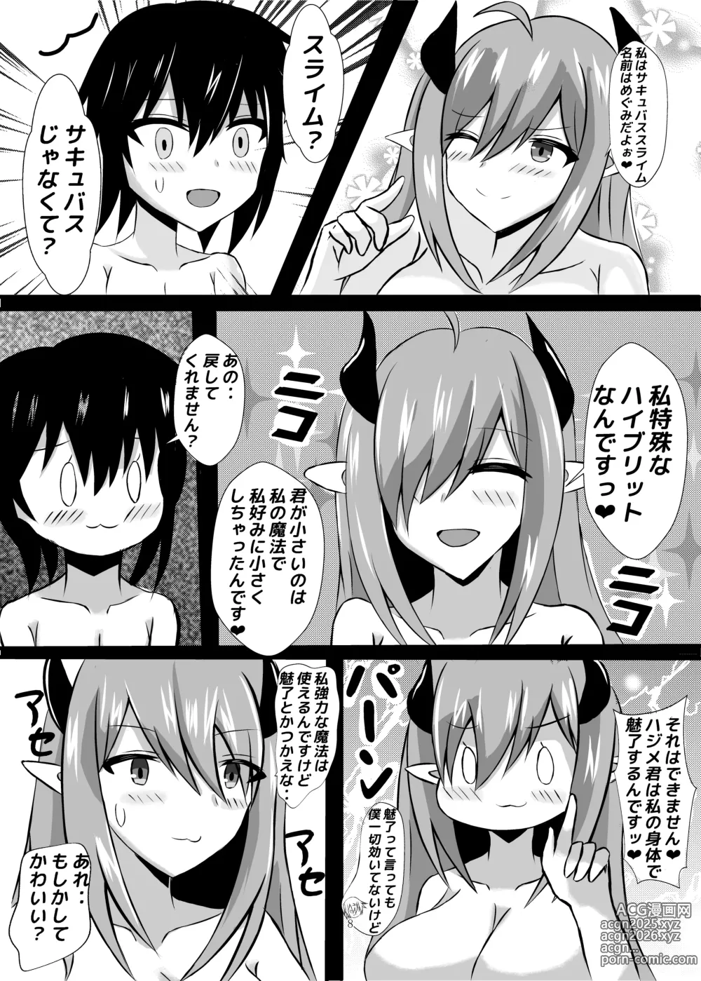 Page 8 of doujinshi Yuushuu na Renkinjutsushi wa  Shota ni Natte mo  Succubus  Slime ni Maketari Shinai!