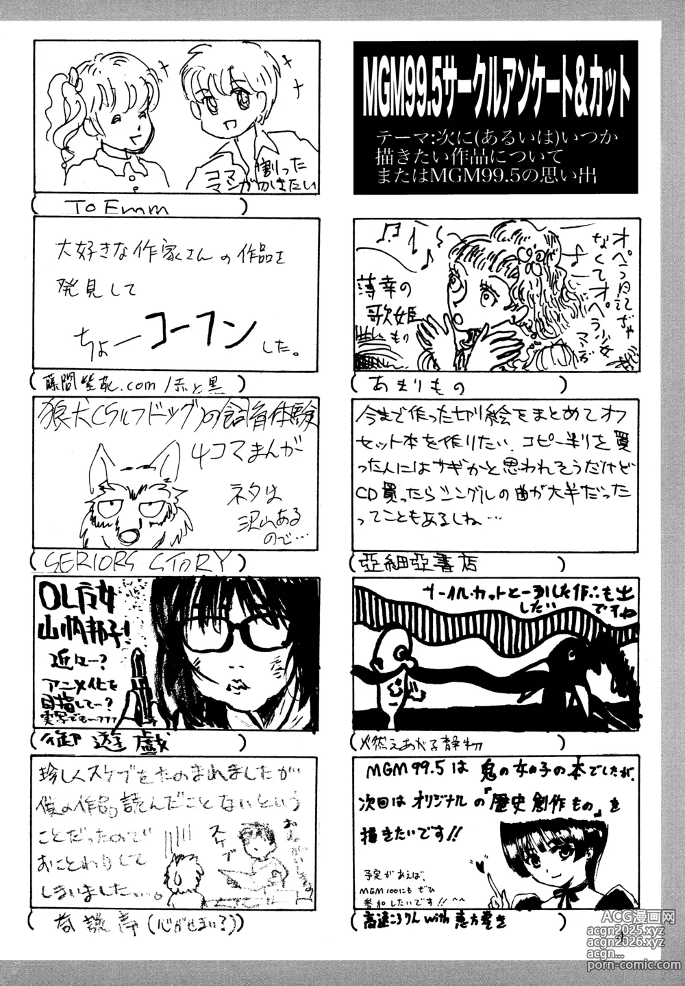 Page 5 of doujinshi MGM100 Catalog
