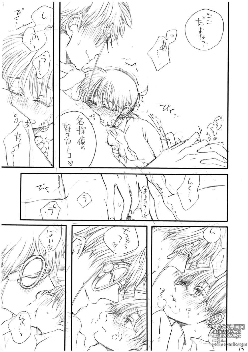 Page 14 of doujinshi Hikari no Umi no Makkurayami