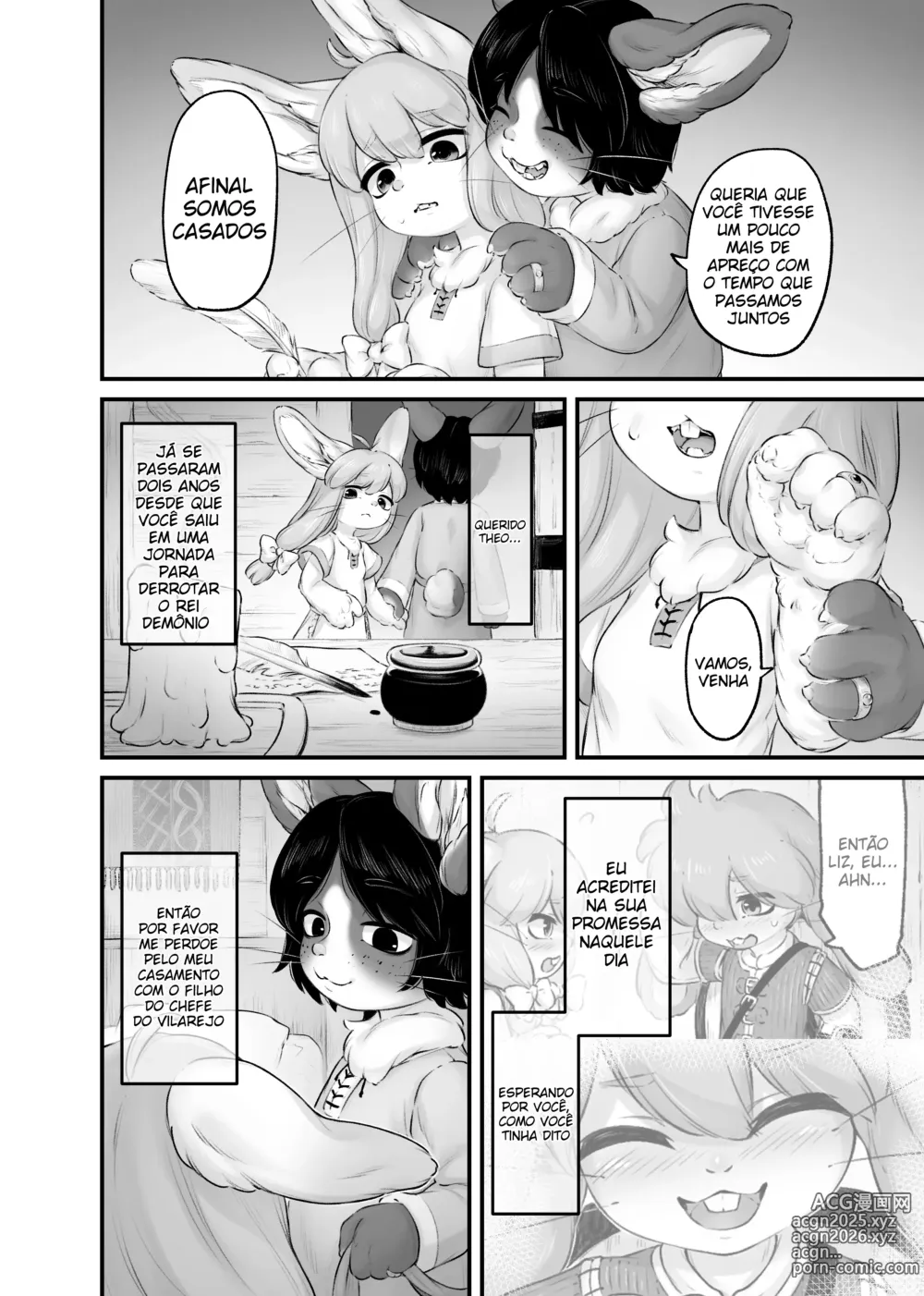 Page 3 of doujinshi A Amiga de Infância do Heroí Acaba se Casando com o Filho do Chefe do Vilarejo!