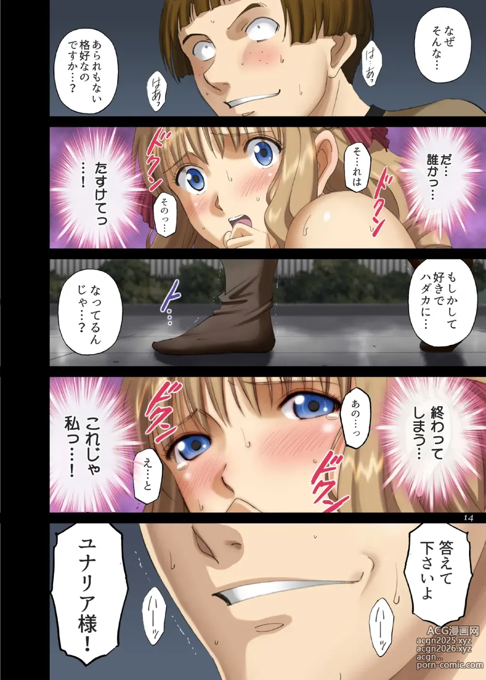 Page 14 of doujinshi Roshutsu Otome Fantasy 2 Oujo wa Inbi na Mirare Makuri ~Yunaria von Vitoria~