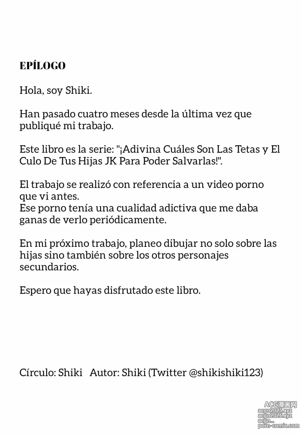 Page 45 of doujinshi Adivina Cuales Son Las Tetas y El Culo De Tus Hijas JK Para Poder Salvarlas!