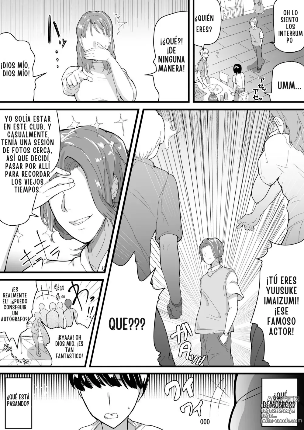 Page 6 of doujinshi Mi Senpai Tetona se Vuelve una Facilota con un Hombre (Actor) Guapo