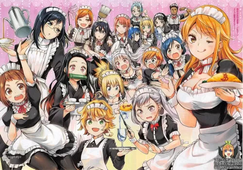 nami(ナミ（ワンピース）) uraraka ochako(麗日お茶子) kamado nezuko(竈門禰豆子) shimizu kiyoko(清水潔子) ogata rizu(緒方理珠) furuhashi fumino(古橋文乃) noelle silva(ノエル・シルヴァ) yunohana yuuna(湯ノ花幽奈)|one piece(ワンピース) my hero academia(僕のヒーローアカデミア) haikyuu!!(ハイキュー!!) kimetsu no yaiba(鬼滅の刃) b