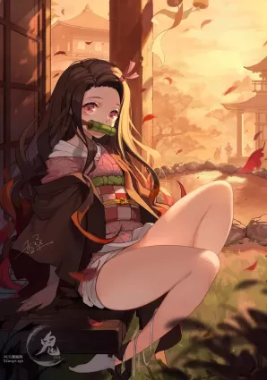 kamado nezuko(竈門禰豆子) kamado tanjirou(竈門炭治郎)|kimetsu no yaiba(鬼滅の刃)