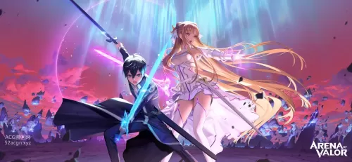 yuuki asuna(結城明日奈) asuna(アスナ（ＳＡＯ）) kirito(キリト) kirigaya kazuto(桐ヶ谷和人)|sword art online(ソードアート・オンライン) sword art online: alicization(ソードアート・オンライン　アリシゼーション)|