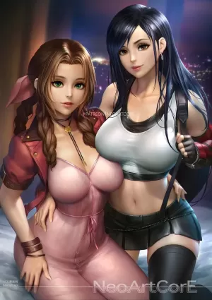 tifa lockhart(ティファ・ロックハート) aerith gainsborough(エアリス・ゲインズブール)|final fantasy(ファイナルファンタジー) final fantasy vii(ファイナルファンタジーＶＩＩ)|