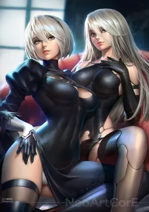 yorha no.2 type b(ヨルハＮｏ２号Ｂ型) yorha type a no.2(ヨルハＡ型２号)|nier(ニアー（シリーズ）) nier: automata(ニーア　オートマタ)|