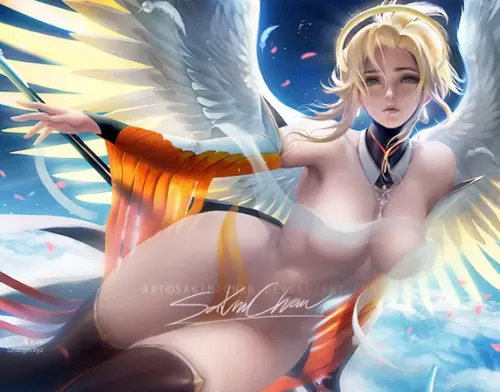 mercy(マーシー（オーバーウォッチ）)|overwatch(オーバーウォッチ) deviantart(デヴィアントアート)|sakimichan(咲美ちゃん)