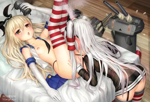 shimakaze(島風（艦これ）) rensouhou-chan(連装砲ちゃん) amatsukaze(天津風（艦これ）) shimatsukaze(島津風)|kantai collection(艦隊これくしょん)|aki99(ａｋｉ９９)