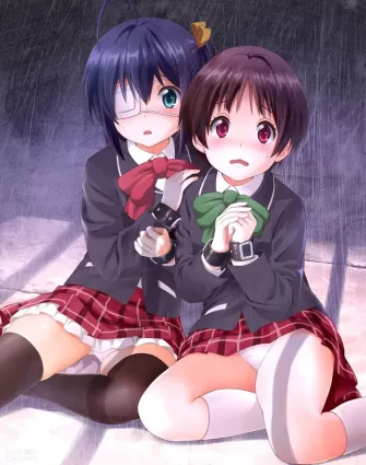 takanashi rikka(小鳥遊六花) tsuyuri kumin(五月七日くみん)|chuunibyou demo koi ga shitai!(中二病でも恋がしたい！)|