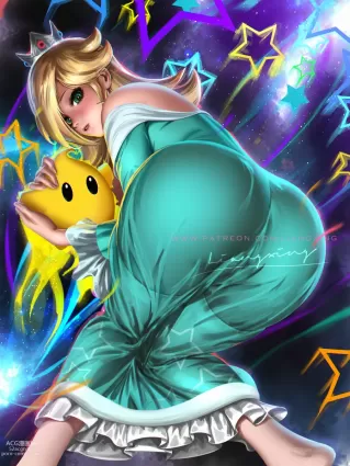 mario,super mario bros.,super mario galaxy rosalina,luma doujin pictures by liang xing about deviantart(デヴィアントアート) super_mario_bros.(スーパーマリオブラザーズ) dress(ドレス)