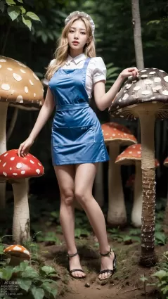 Girl And Mushroom