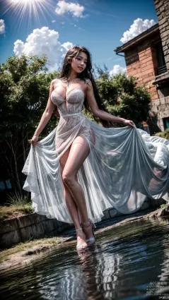 see-through dress