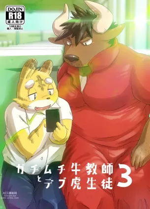 Muscular Bull Teacher &amp; Chubby Tiger Student 3